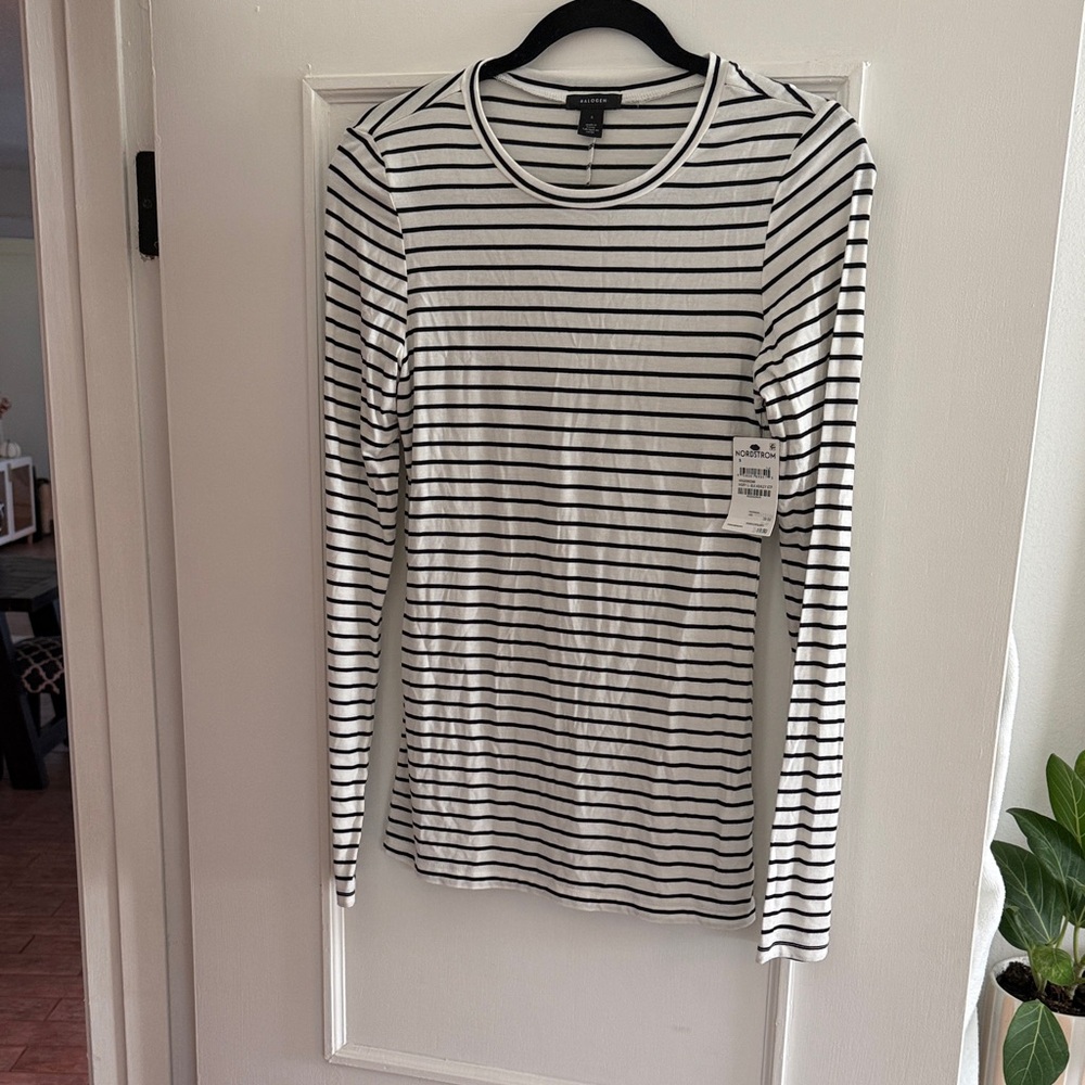 Black and White Striped Shirt